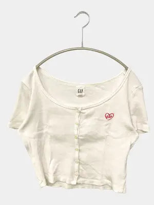 GAP/ギャップ/Tシャツ/カットソー/トップス/ホワイト/XXS
