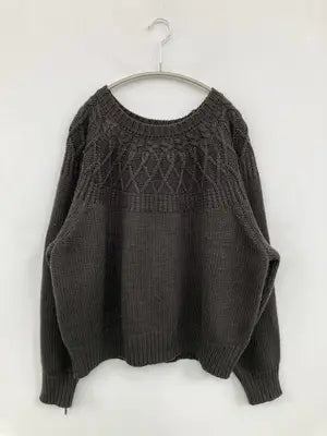 coen/コーエン/ニット/セーター/トップス/ブラック/LARGE