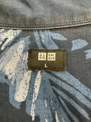 UNIQLO/ユニクロ/シャツ/ブラウス/トップス/ネイビー/L