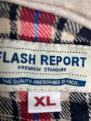 FLASH REPORT/フラッシュリポート/パーカー/トップス/レッド/XL