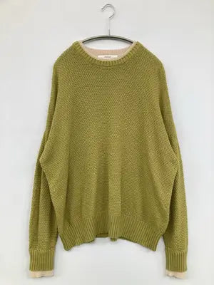 Mushroom/マッシュルーム/ニット/セーター/トップス/ライトグリーン/M