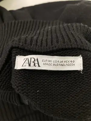 ZARA/ザラ/ニット/セーター/トップス/ブラック/EUR M