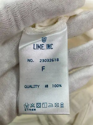 LIME.INC/Tシャツ/カットソー/トップス/アイボリー/F