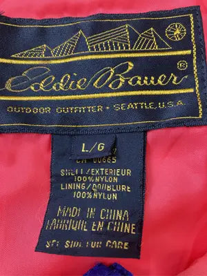 Eddie Bauer/エディーバウアー/ナイロンジャケット/ジャケット/アウター/レッド/L