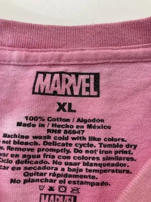MARVEL/マーベル/Tシャツ/カットソー/トップス/ピンク/XL