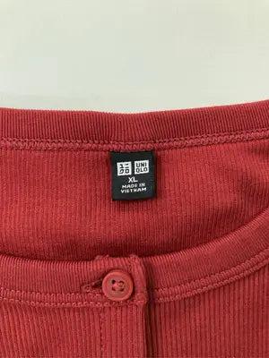 UNIQLO/ユニクロ/Tシャツ/カットソー/トップス/レッド/XL
