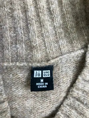UNIQLO/ユニクロ/ニット/セーター/トップス/ベージュ/M