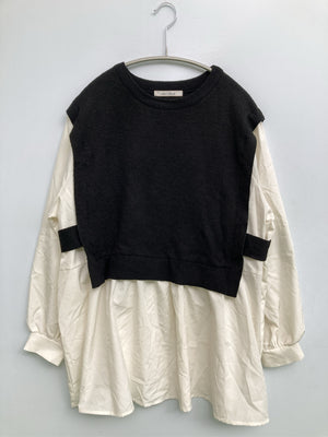 And Search/チュニック/ワンピース/ドレス/ホワイト/M