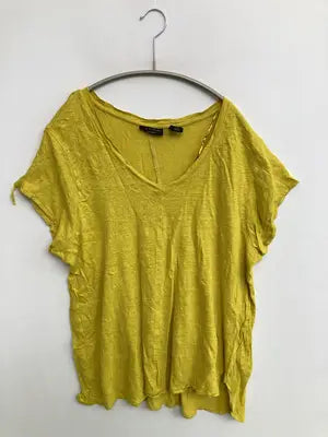 TAHARI/Tシャツ/カットソー/トップス/イエロー/XXL