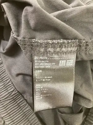 UNIQLO/ユニクロ/カーゴパンツ/パンツ/ブラック/S  ウエスト60-66cm  ヒップ85-91cm