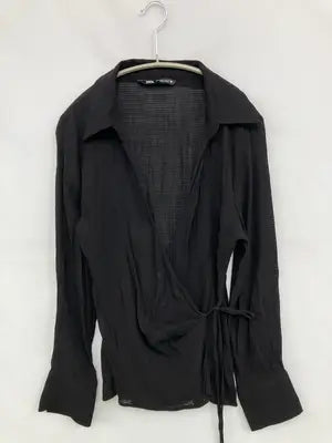 ZARA/ザラ/シャツ/ブラウス/トップス/ブラック/M