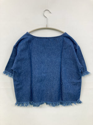 シャツ/ブラウス/トップス/ブルー/S