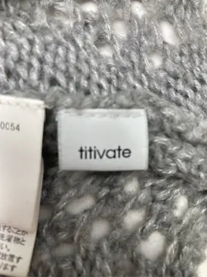 titivate/ティティベイト/ニット/セーター/トップス/グレー/M