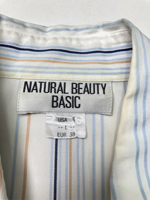 NATURAL BEAUTY BASIC/ナチュラルビューティーベーシック/シャツ/ブラウス/トップス/ホワイト/L