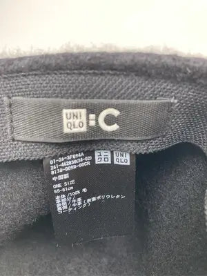 UNIQLO:C/ユニクロシー/キャップ/帽子/ブラック/ONE SIZE