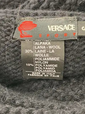 VERSACE/ヴェルサーチ/ニット/セーター/トップス/ブラック/S