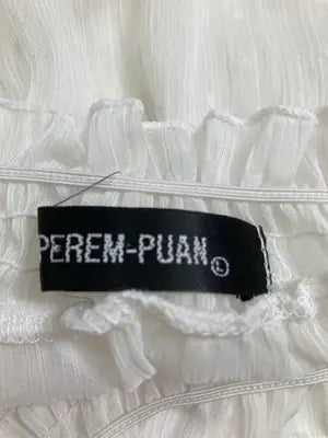 PEREM-PUAN/シャツ/ブラウス/トップス/ホワイト/L