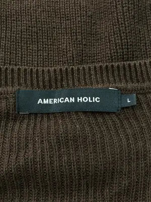AMERICAN HOLIC/アメリカンホリック/ニット/セーター/トップス/ブラウン/L