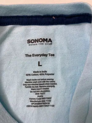 SONOMA/ソノマ/Tシャツ/カットソー/トップス/スカイブルー/L