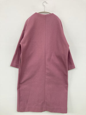 Kobe lettuce/コウベレタス/ノーカラーコート/ジャケット/アウター/ピンク