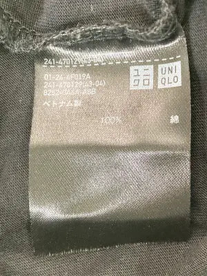 UNIQLO/ユニクロ/Tシャツ/カットソー/トップス/ブラック/S