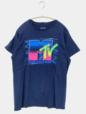 MTV/Tシャツ/カットソー/トップス/ネイビー/M