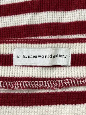 E hyphen world gallery/イーハイフンワールドギャラリー/Tシャツ/カットソー/トップス/レッド/F