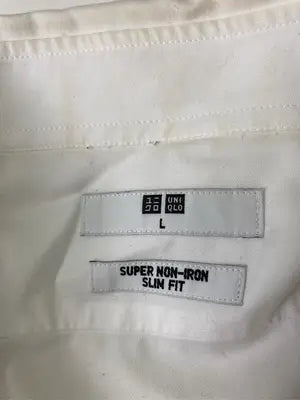 UNIQLO/ユニクロ/ビジネスシャツ/トップス/ホワイト/L