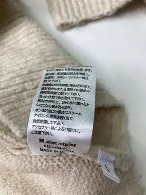 adapt retailing/ニット/セーター/トップス/ベージュ/L
