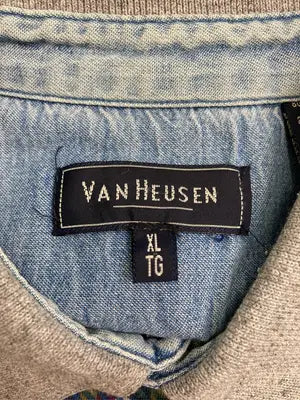 VAN HEUSEN/ヴァンヒューゼン/ポロシャツ/トップス/グレー/XL