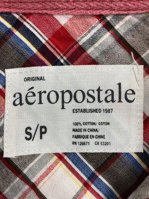 AEROPOSTALE/エアロポスタル/シャツ/ブラウス/トップス/レッド/S/P
