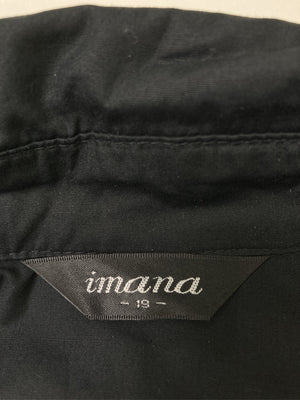 imana/シャツワンピース/ワンピース/ドレス/ブラック/19