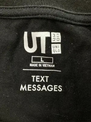 UNIQLO/ユニクロ/Tシャツ/カットソー/トップス/ブラック/L