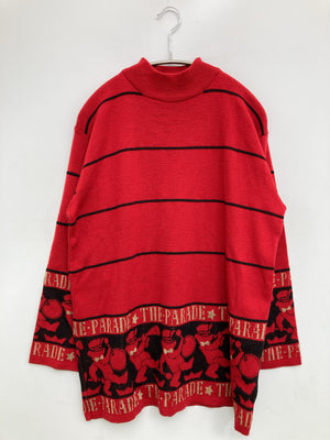 XANA/ニット/セーター/トップス/レッド/L