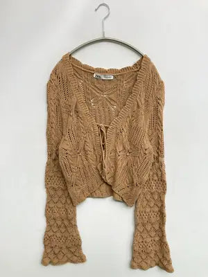 ZARA/ザラ/ニット/セーター/トップス/ブラウン/EUR M
