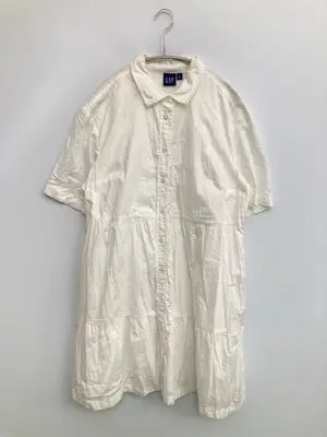 GAP/ギャップ/シャツワンピース/ワンピース/ドレス/ホワイト/L
