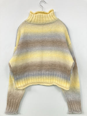 NICE CLAUP/ナイスクラップ/ニット/セーター/トップス/イエロー/F