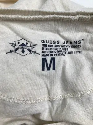 GUESS JEANS/ゲスジーンズ/Tシャツ/カットソー/トップス/アイボリー/M