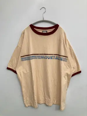MOUNTAIN MANIA/Tシャツ/カットソー/トップス/ベージュ/XL