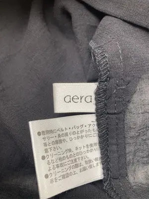 design aera/シャツ/ブラウス/トップス/ブラック/one size