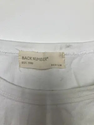 BACK NUMBER/バックナンバー/Tシャツ/カットソー/トップス/ホワイト/MEDIUM