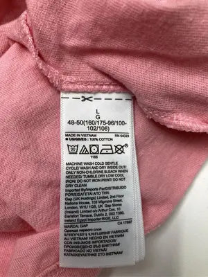 GAP/ギャップ/Tシャツ/カットソー/トップス/ピンク/L