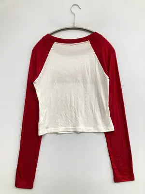 Tシャツ/カットソー/トップス/レッド/M