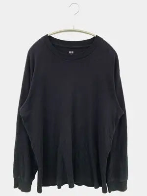 UNIQLO/ユニクロ/Tシャツ/カットソー/トップス/ブラック/L