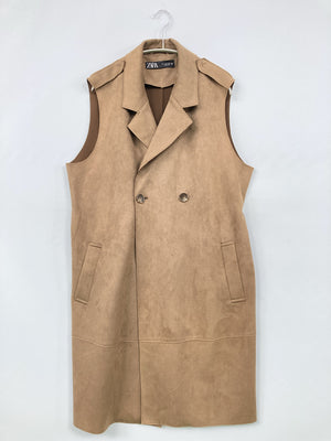 ZARA/ザラ/ベスト/トップス/ベージュ/EUR L/USA L/MEX 30