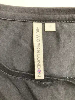 HK WORKS LONDON/エイチケーワークスロンドン/Tシャツ/カットソー/トップス/ブラック/LL