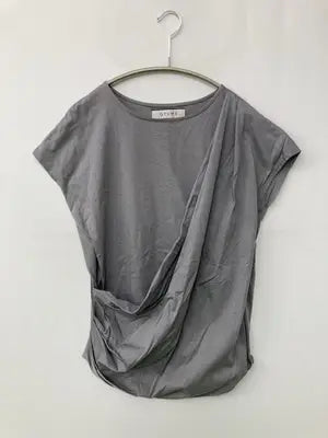 QTUME/Tシャツ/カットソー/トップス/グレー/38