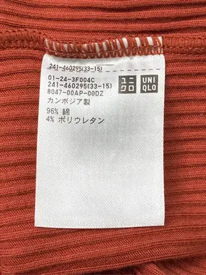 UNIQLO/ユニクロ/ニット/セーター/トップス/オレンジ/M