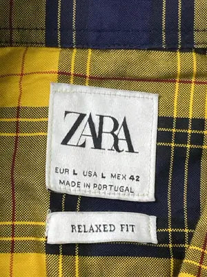 ZARA/ザラ/シャツ/ブラウス/トップス/イエロー/USA L