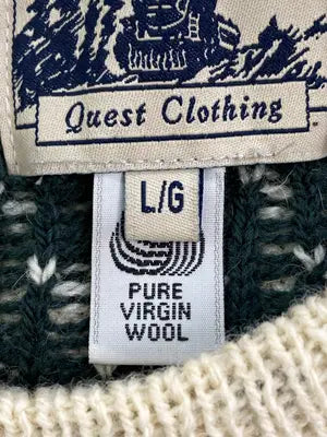 Quest Clothing/ニット/セーター/トップス/アイボリー/L